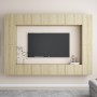 Wohnzimmer-TV-Möbelset 8-teilig aus Holzwerkstoff Sonoma-Eiche von vidaXL, TV-Möbel - Ref: Foro24-3078985, Preis: 380,99 €, R...