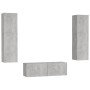 3 Stück Holzwerkstoff Wohnzimmermöbel Set Beton Grau von vidaXL, TV-Möbel - Ref: Foro24-3079079, Preis: 127,40 €, Rabatt: %