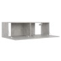 Set de muebles de salón 3 pzas madera ingeniería gris hormigón de vidaXL, Muebles TV - Ref: Foro24-3079079, Precio: 127,40 €,...