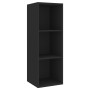 Set de muebles para TV 4 piezas madera contrachapada negro de vidaXL, Muebles TV - Ref: Foro24-3079818, Precio: 198,38 €, Des...