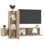 3-piece living room furniture set Sonoma oak by vidaXL, TV Furniture - Ref: Foro24-3078971, Price: 126,60 €, Discount: %