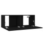 Set de muebles de salón TV 3 pzas madera de ingeniería negro de vidaXL, Muebles TV - Ref: Foro24-3078763, Precio: 123,99 €, D...