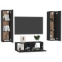 3-piece black engineered wood TV living room furniture set by vidaXL, TV Furniture - Ref: Foro24-3078764, Price: 132,86 €, Di...