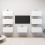 Living room furniture 7 units white engineered wood 30.5x30x60 cm by vidaXL, TV Furniture - Ref: Foro24-3078743, Price: 198,3...