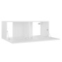 3-teiliges Holzwerkstoff-Wohnzimmer TV-Möbelset weiß von vidaXL, TV-Möbel - Ref: Foro24-3078654, Preis: 108,00 €, Rabatt: %