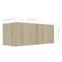 8 Stück Holzwerkstoff TV Wohnzimmer Möbel Set Sonoma Eiche von vidaXL, TV-Möbel - Ref: Foro24-3078965, Preis: 404,19 €, Rabat...