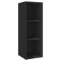 Muebles de salón 3 piezas madera de ingeniería negro con brillo de vidaXL, Muebles TV - Ref: Foro24-3079752, Precio: 158,90 €...