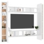 8-teiliges TV-Wohnzimmermöbelset aus weißem Holzwerkstoff von vidaXL, TV-Möbel - Ref: Foro24-3078651, Preis: 395,99 €, Rabatt: %