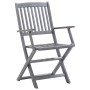 Folding garden chairs, 8 units, solid acacia wood. by vidaXL, Garden chairs - Ref: Foro24-3078261, Price: 333,99 €, Discount: %