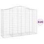 Gabion baskets 20 pcs arch shape iron 200x50x140/160 cm by vidaXL, Pots and planters - Ref: Foro24-3145697, Price: 2,00 €, Di...