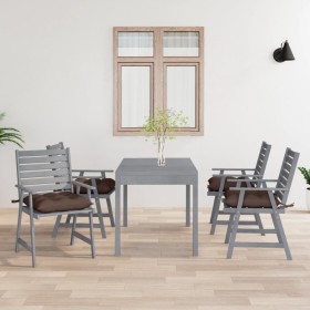 Sillas de comedor jardín con cojines 4 uds madera maciza acacia de vidaXL, Sillas de jardín - Ref: Foro24-3078427, Precio: 30...