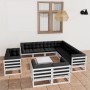 12-piece garden furniture set with white pine wood cushions by vidaXL, Garden sets - Ref: Foro24-3077000, Price: 933,37 €, Di...