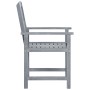 Garden chairs 8 units solid gray teak wood by vidaXL, Garden chairs - Ref: Foro24-3078206, Price: 467,89 €, Discount: %