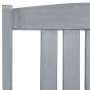 Garden chairs 8 units solid gray teak wood by vidaXL, Garden chairs - Ref: Foro24-3078206, Price: 467,89 €, Discount: %