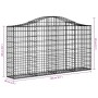 Gabion baskets 5 pcs arch shape iron 200x30x100/120 cm by vidaXL, Pots and planters - Ref: Foro24-3145433, Price: 416,94 €, D...