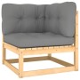 Garden furniture 8 pieces and cushions solid pine wood by vidaXL, Garden sets - Ref: Foro24-3077129, Price: 602,83 €, Discoun...