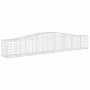 Gabion baskets 4 pcs arch shape iron 400x50x60/80 cm by vidaXL, Pots and planters - Ref: Foro24-3145932, Price: 511,99 €, Dis...