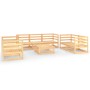 Garden furniture set 8 pieces solid pine wood by vidaXL, Garden sets - Ref: Foro24-3075454, Price: 354,48 €, Discount: %