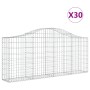 Gabionenkörbe 30 Stück Bogenform Eisen 200x30x80/100 cm von vidaXL, Töpfe und Pflanzgefäße - Ref: Foro24-3145426, Preis: 1,00...