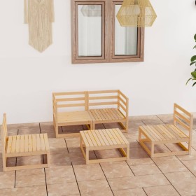 Garden furniture set 5 pieces solid pine wood by vidaXL, Garden sets - Ref: Foro24-3075384, Price: 206,99 €, Discount: %