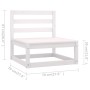 Garden furniture 8 pieces and cushions solid pine wood by vidaXL, Garden sets - Ref: Foro24-3076705, Price: 790,89 €, Discoun...