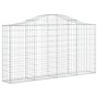 Wire mesh baskets 40 units, arched shape, iron, 200x30x100/120 cm by vidaXL, Pots and planters - Ref: Foro24-3145448, Price: ...