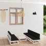 Garden furniture 8 pieces with cushions made of solid pine wood by vidaXL, Garden sets - Ref: Foro24-3076400, Price: 568,99 €...