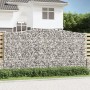 Gabion baskets 4 pcs arch shape iron 400x30x200/220 cm by vidaXL, Pots and planters - Ref: Foro24-3145893, Price: 915,95 €, D...