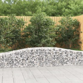 Gabion baskets 10 units, arched shape, iron, 400x50x40/60 cm by vidaXL, Pots and planters - Ref: Foro24-3145925, Price: 1,00 ...