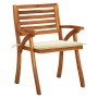 Garden chairs with cushions 4 units solid acacia wood by vidaXL, Garden chairs - Ref: Foro24-3075176, Price: 352,99 €, Discou...