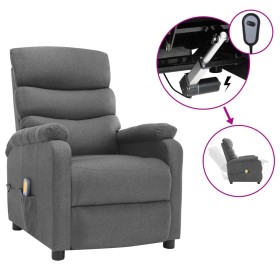 Sillón de masaje eléctrico tela gris claro de vidaXL, Sillones de masaje eléctricos - Ref: Foro24-3073694, Precio: 272,99 €, ...