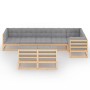 Garden furniture 8 pieces and solid pine wood cushions by vidaXL, Garden sets - Ref: Foro24-3076664, Price: 820,00 €, Discoun...