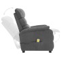 Elektrischer Massagesessel aus hellgrauem Stoff von vidaXL, Elektrische Massagesessel - Ref: Foro24-3073694, Preis: 272,18 €,...