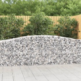 Gabion baskets 8 pcs arch shape iron 400x50x80/100 cm by vidaXL, Pots and planters - Ref: Foro24-3145949, Price: 1,00 €, Disc...