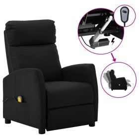 Sillón de masaje eléctrico cuero sintético negro de vidaXL, Sillones de masaje eléctricos - Ref: Foro24-3073663, Precio: 211,...