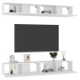 Muebles de TV 4 uds madera de ingeniería blanco 100x30x30 cm de vidaXL, Muebles TV - Ref: Foro24-3074452, Precio: 226,73 €, D...