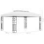 Pavillon mit doppeltem Dach und LED-Lichtstreifen in Weiß, 3x4 m. von vidaXL, Zelte und Pavillons - Ref: Foro24-3070298, Prei...