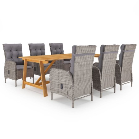 7-piece gray garden dining set by vidaXL, Garden sets - Ref: Foro24-3068798, Price: 1,00 €, Discount: %