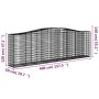 Gabion baskets 6 units arch shape iron 400x50x120/140 cm by vidaXL, Pots and planters - Ref: Foro24-3145973, Price: 1,00 €, D...