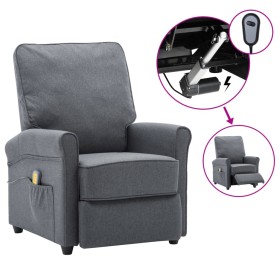 Sillón de masaje eléctrico tela gris oscuro de vidaXL, Sillones de masaje eléctricos - Ref: Foro24-3073710, Precio: 219,99 €,...