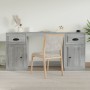 Sonoma gray plywood desk with cabinet by vidaXL, Desks - Ref: Foro24-3185333, Price: 149,42 €, Discount: %