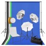 Photo studio kit with lamps umbrellas reflector background by vidaXL, Flashes and studio lighting - Ref: Foro24-3067122, Pric...