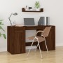 Brown oak plywood desk with cabinet by vidaXL, Desks - Ref: Foro24-3185438, Price: 148,99 €, Discount: %