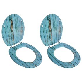 Toilet seats covers 2 pcs MDF old wood by vidaXL, Toilet and bidet seats - Ref: Foro24-275913, Price: 73,89 €, Discount: %