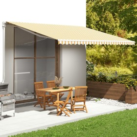 Replacement fabric for yellow and white awning 5x3.5 m by vidaXL, Awnings - Ref: Foro24-311942, Price: 80,44 €, Discount: %