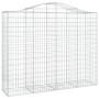 Gabionenkörbe 3 Stück Bogenform Eisen 200x50x160/180 cm von vidaXL, Töpfe und Pflanzgefäße - Ref: Foro24-3145704, Preis: 405,...