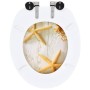 WC toilet seat 2 pcs soft close lid MDF starfish by vidaXL, Toilet and bidet seats - Ref: Foro24-276997, Price: 85,61 €, Disc...