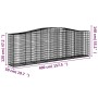 Gabion baskets 15 units, arched shape, iron, 400x50x120/140cm. by vidaXL, Pots and planters - Ref: Foro24-3145978, Price: 2,0...