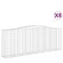 Gabion baskets 8 pcs arch shape iron 400x50x140/160 cm by vidaXL, Pots and planters - Ref: Foro24-3145988, Price: 1,00 €, Dis...