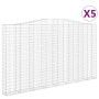 Gabionenkörbe 5 Stück Bogenform Eisen 400x30x220/240 cm von vidaXL, Töpfe und Pflanzgefäße - Ref: Foro24-3145907, Preis: 1,00...